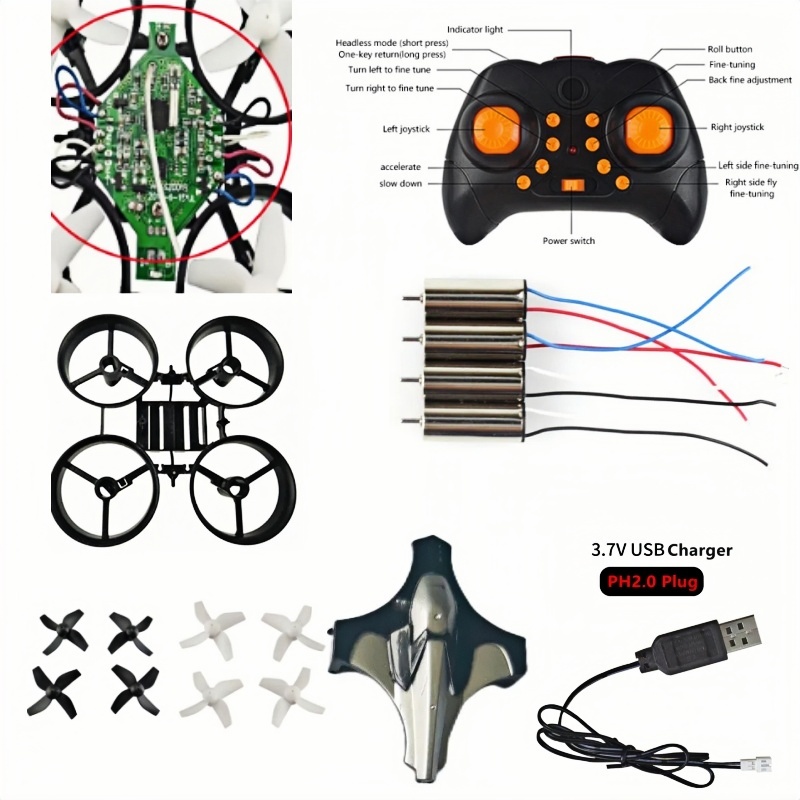 Eachine Drone E010 - Kit Completo de Dron DIY 2.4G