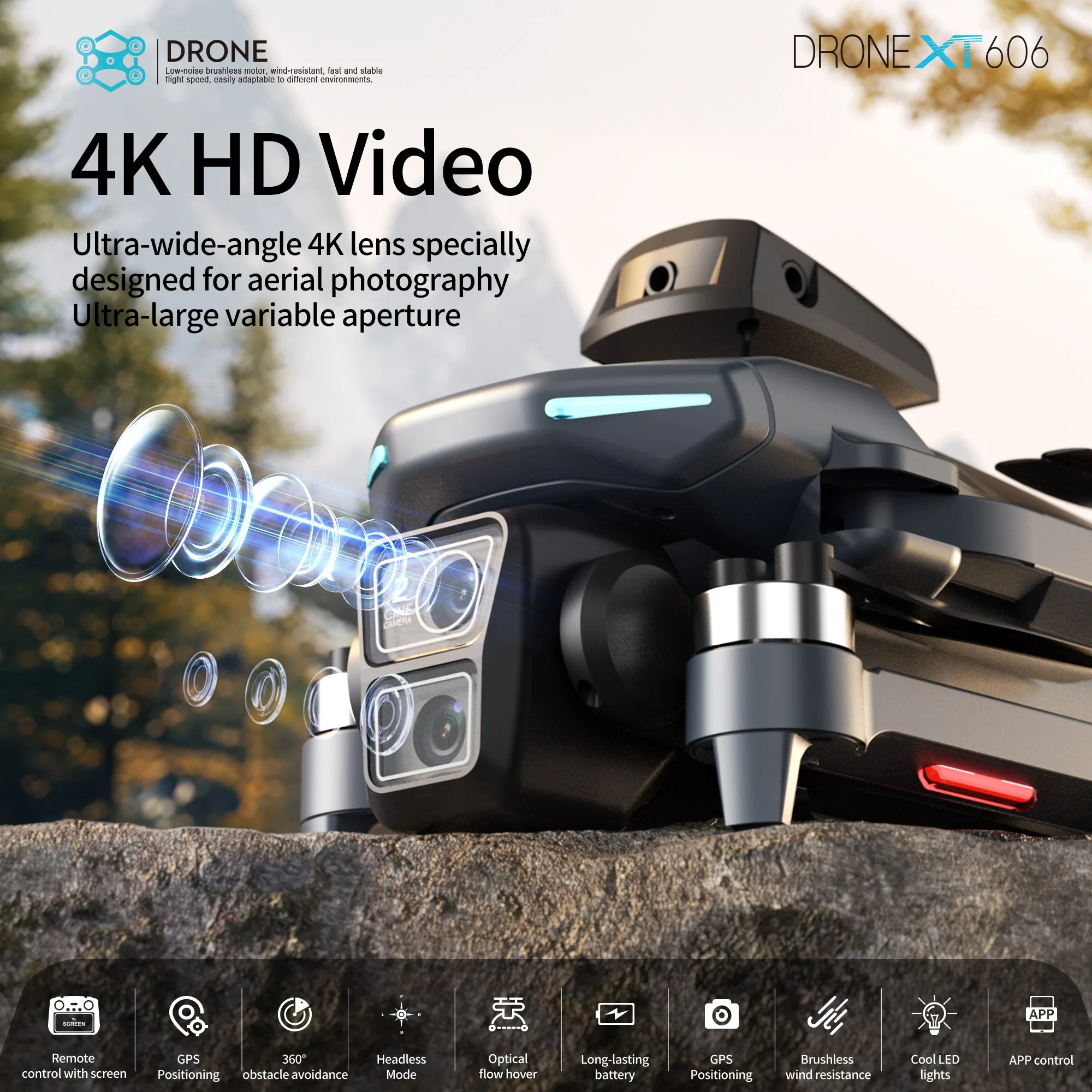 Dron Original XT606 Profesiona - Drone Gps Mount reseña y precio