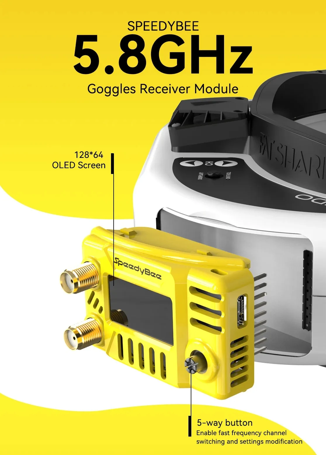 Módulo de Gafas FPV SpeedyBee  - Drone Compass reseña y precio